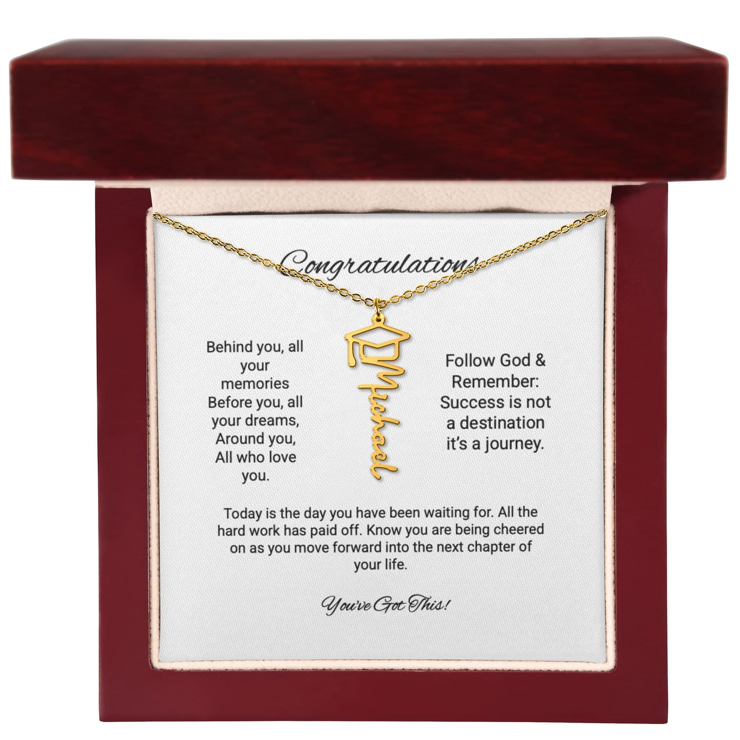 Personalized Graduation Necklace for that Special Graduate that they can cherish forever