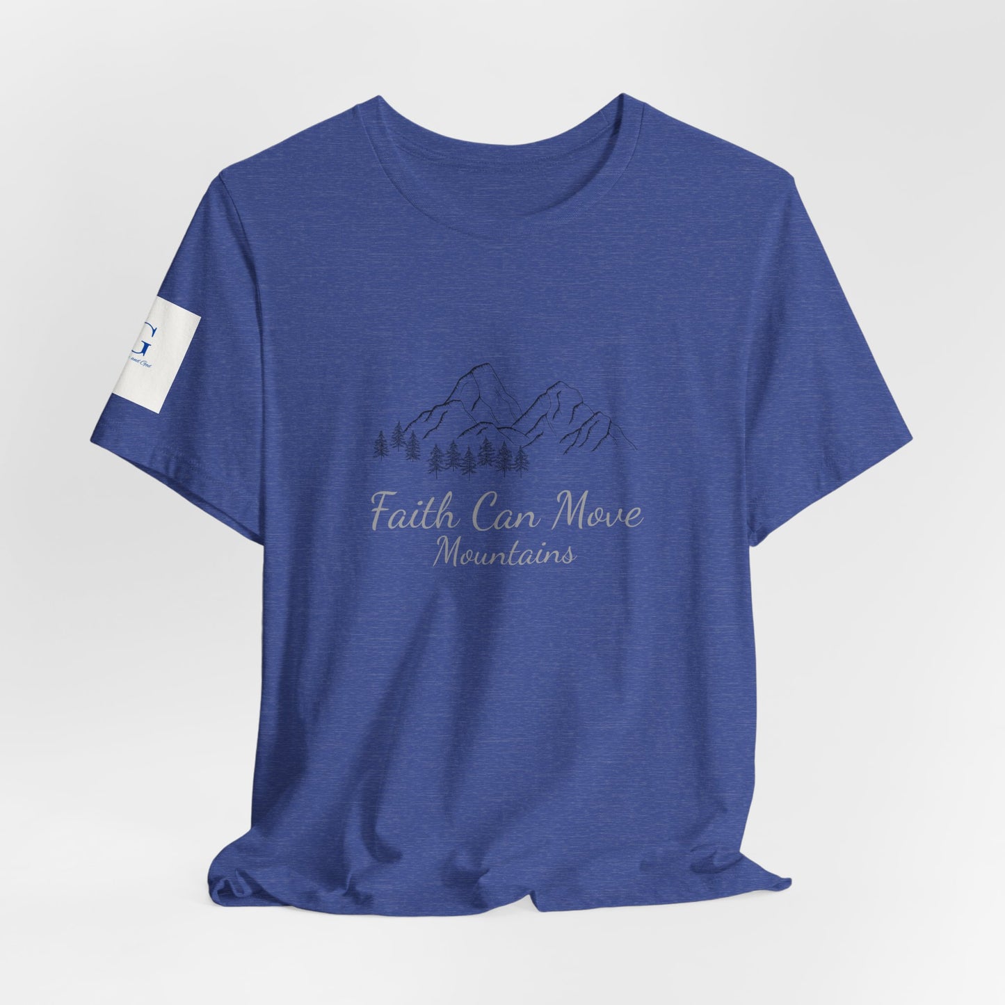 Faith Can Move Mountains T‑Shirt — Inspirational Mountain Graphic Tee