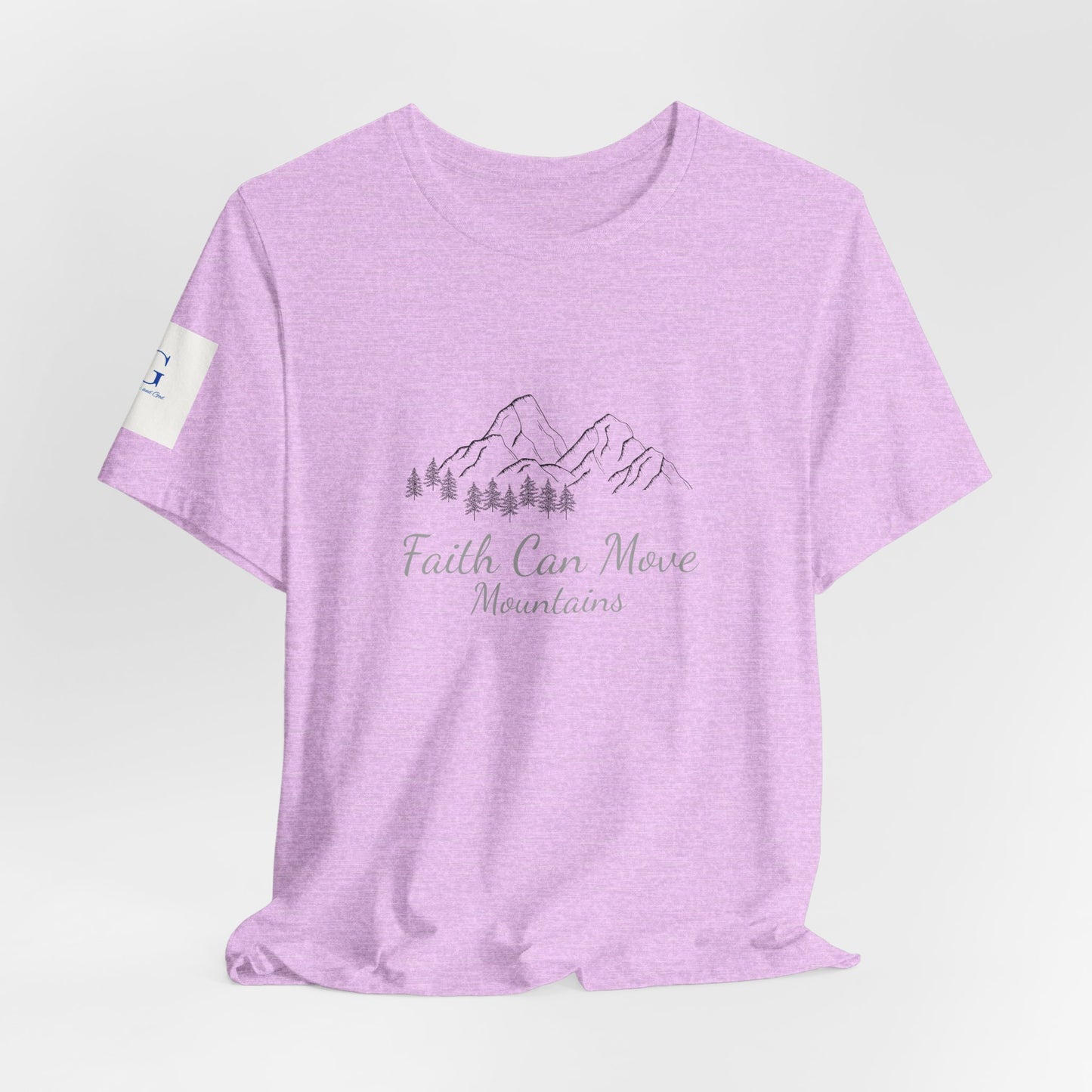 Faith Can Move Mountains T‑Shirt — Inspirational Mountain Graphic Tee