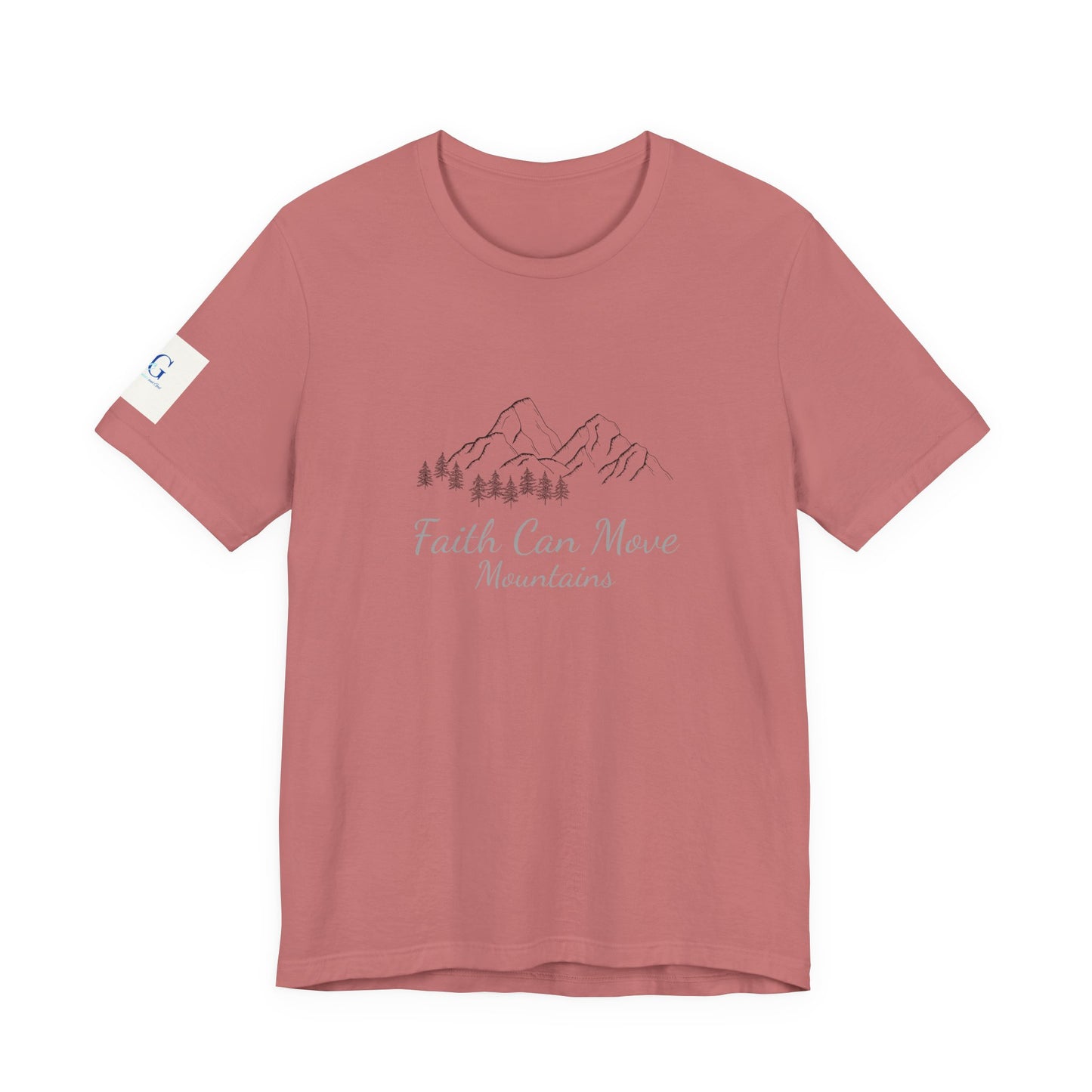 Faith Can Move Mountains T‑Shirt — Inspirational Mountain Graphic Tee