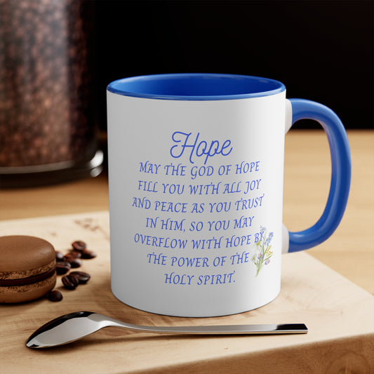 Hope Romans 15:13 Mug — Inspirational Tea Coffee Cup