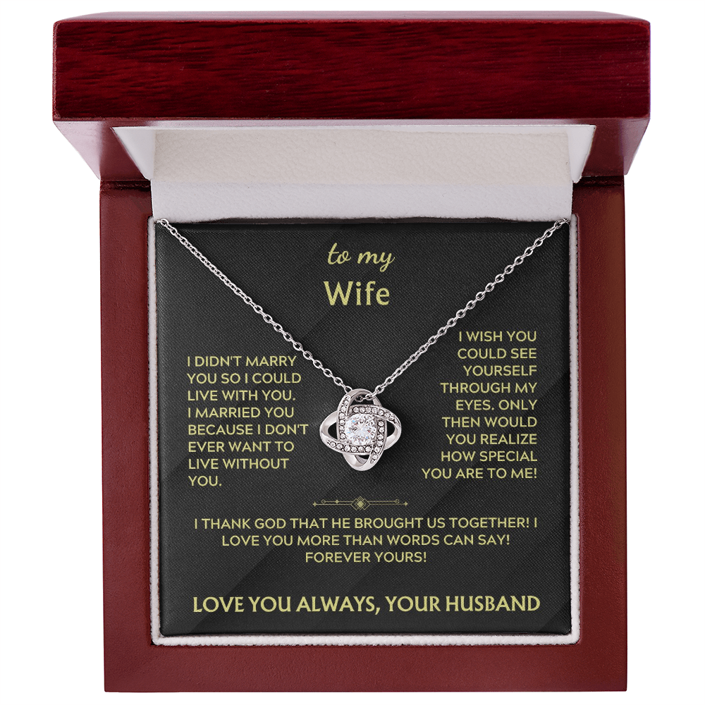 The Love Knot Necklace For My Wife
