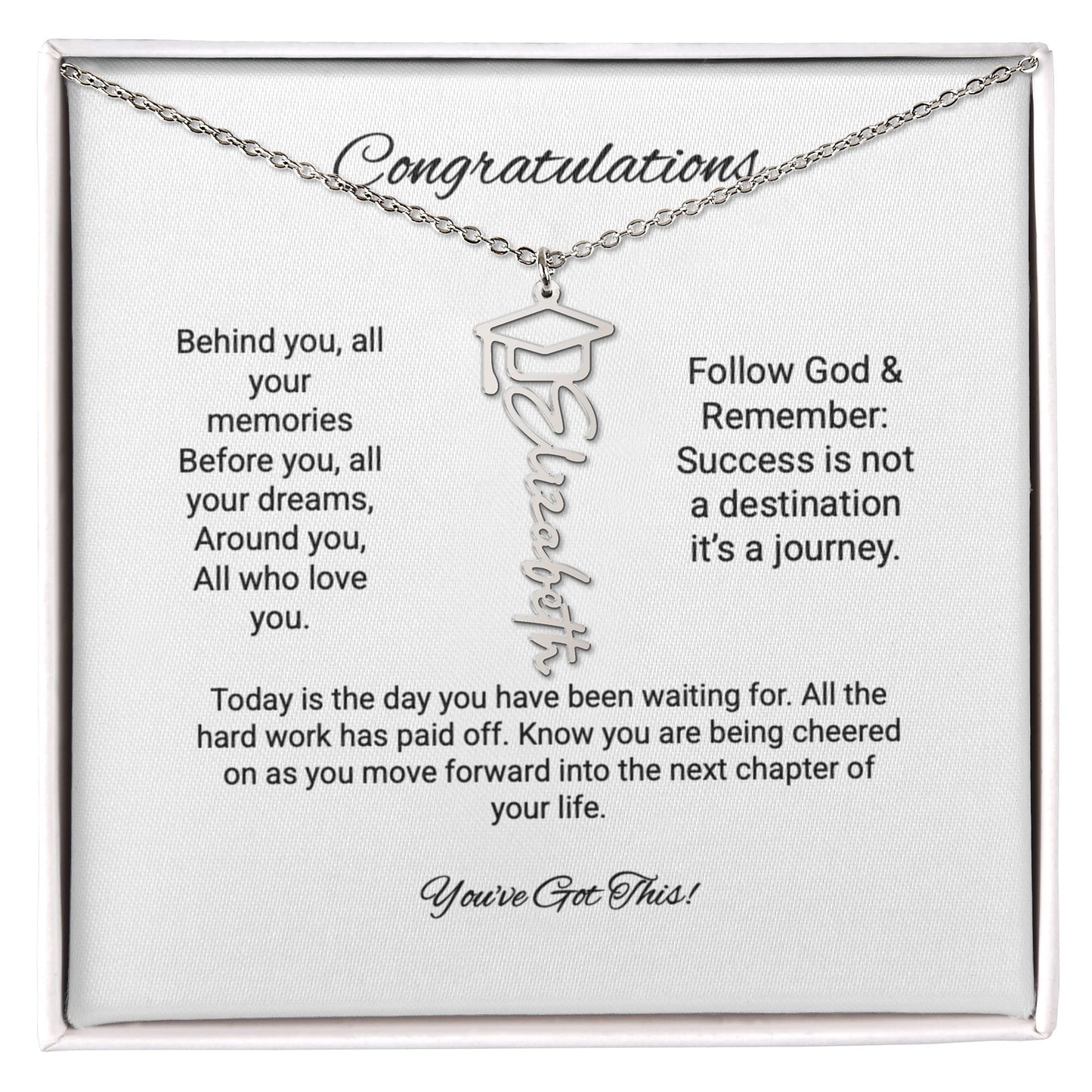 Personalized Graduation Necklace for that Special Graduate that they can cherish forever