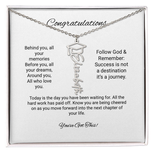 Personalized Graduation Necklace for that Special Graduate that they can cherish forever