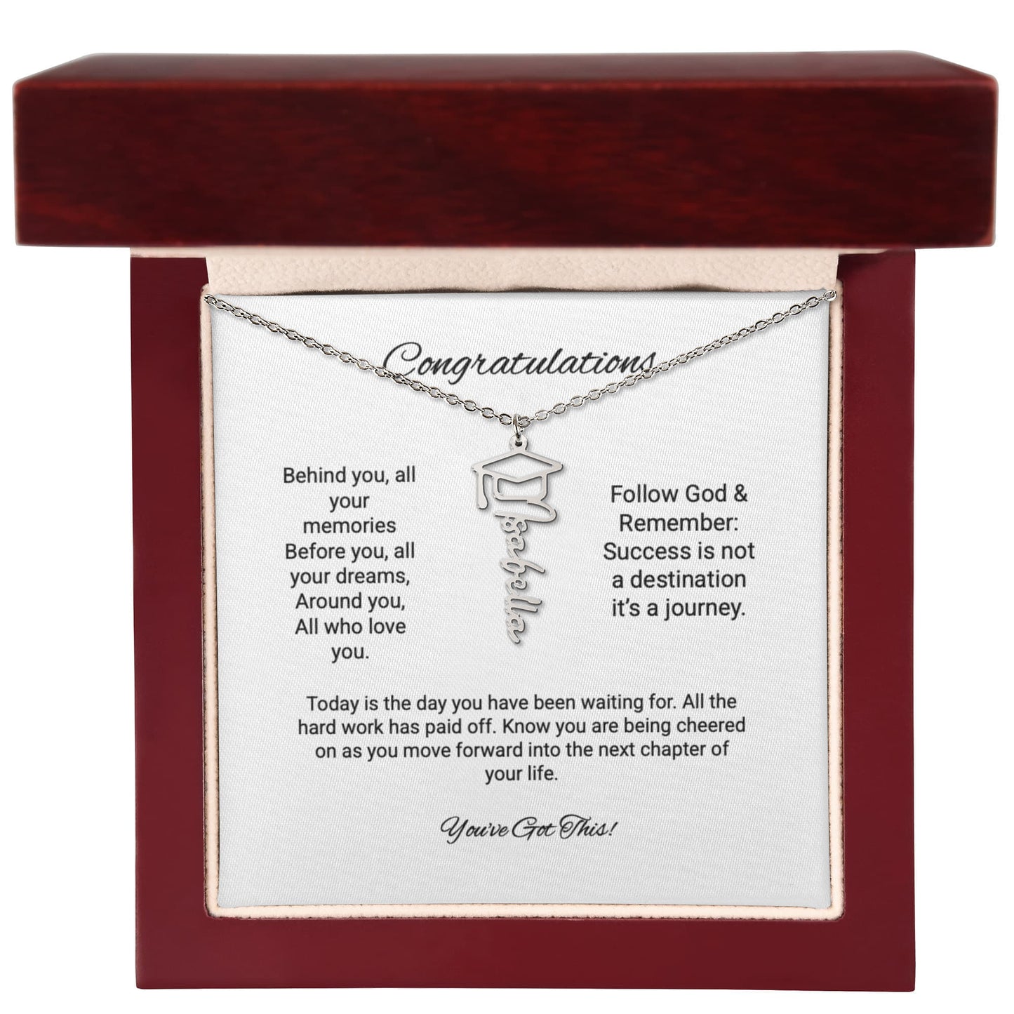 Personalized Graduation Necklace for that Special Graduate that they can cherish forever