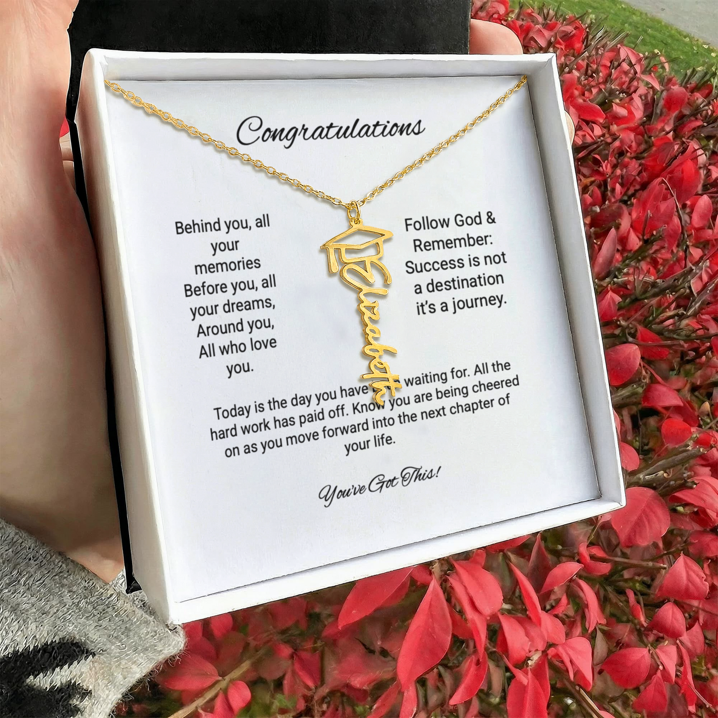 Personalized Graduation Necklace for that Special Graduate that they can cherish forever